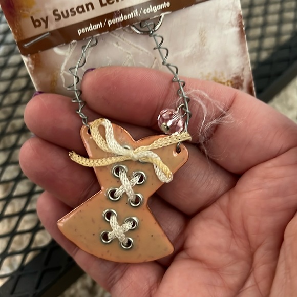 COPY - New Industrial Chic By Susan Lenart Kazmer Pendant bustier, rare - Picture 2 of 3